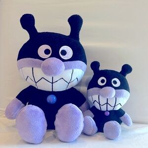 Bundle🛍️Sega Toys Anpanman Baikinman Plush 10.5”& 7” in Doll Cartoon Anime Japan